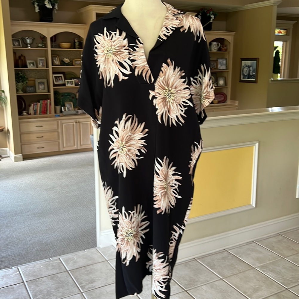 Ann Taylor Tunic Shift Dress Black Size Medium M NWT